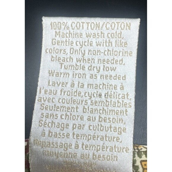 Williams Sonoma PAISLEY Cotton Napkins Made In India 20” Red Green Yellow - Picture 5 of 5